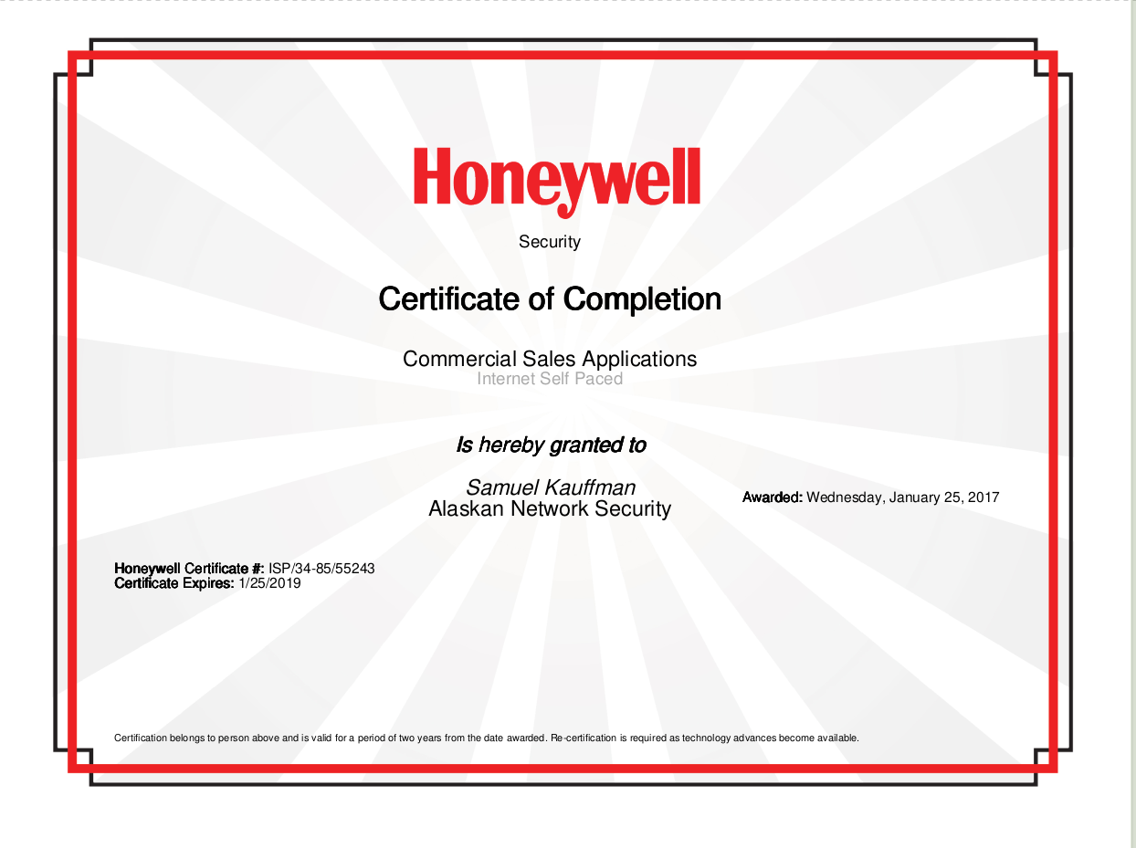Cert-Honeywell-Commercial-Sales-App-Samuel