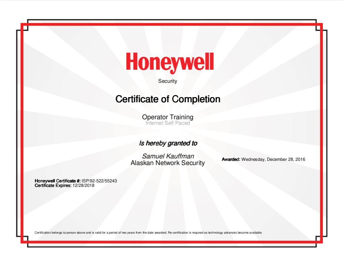 Cert-Honeywell-Operator-Training-Samuel